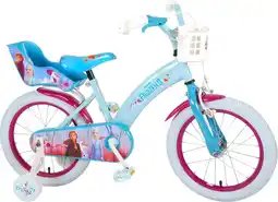 Bol.com Disney frozen 2 - kinderfiets - meisjes - 16 inch - blauw/paars aanbieding