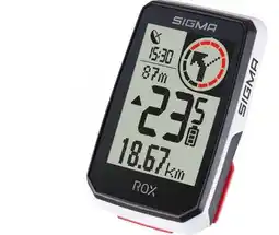Bol.com Gps fietscomputer sigma rox 2.0 gps met standaard stuurhouder - wit aanbieding