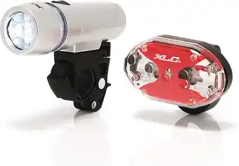Bol.com Xlc triton & thebe fietsverlichting - voordeelset - led - batterijen aanbieding