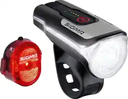 Bol.com Sigma aura 80 usb + nugget ll usb fietsverlichtingsset - 80 lux aanbieding