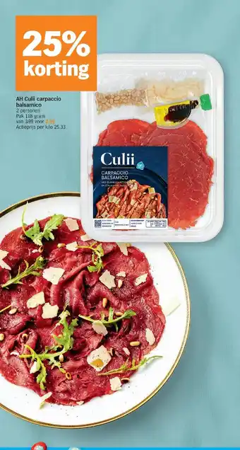 AH Culii carpaccio balsamico