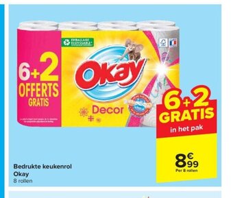 Carrefour Bedrukte keukenrol okay aanbieding