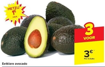Carrefour Eetklare avocado aanbieding