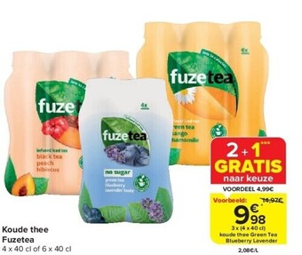 Carrefour Koude thee fuzetea aanbieding