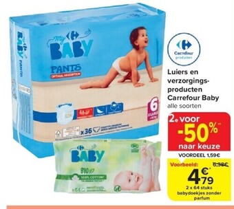 Carrefour Luiers en verzorgingsproducten carrefour baby aanbieding