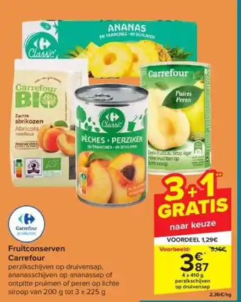 Carrefour Fruitconserven aanbieding