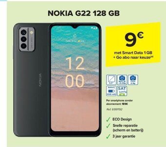 Carrefour NOKIA G22 128 GB aanbieding