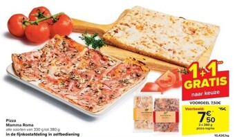 Carrefour Pizza mamma roma 2x360 g aanbieding