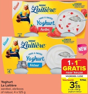 Carrefour Yoghurt la laitière aanbieding