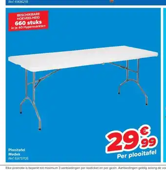 Carrefour Plooitafel medek aanbieding