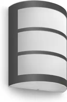 Philips python wall - antraciet - 6w