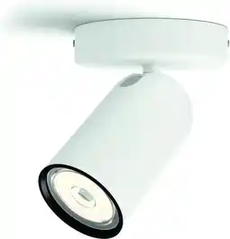 Bol.com Philips pongee opbouwspot - 1-lichts - wit aanbieding
