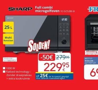 Eldi Full combi microgolfoven yc-gc52be-b aanbieding