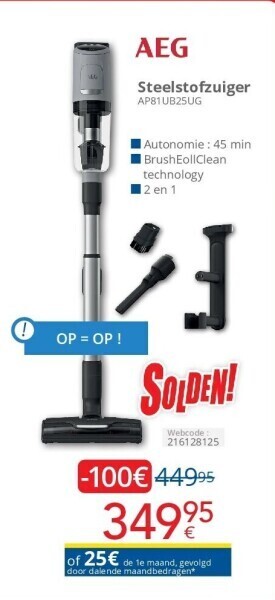 Eldi Steelstofzuiger aanbieding
