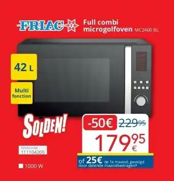 Eldi Full combi microgolfoven mc2400 aanbieding
