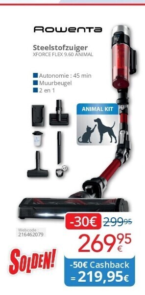 Eldi Steelstofzuiger aanbieding