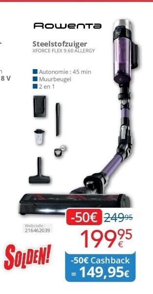 Eldi Steelstofzuiger aanbieding