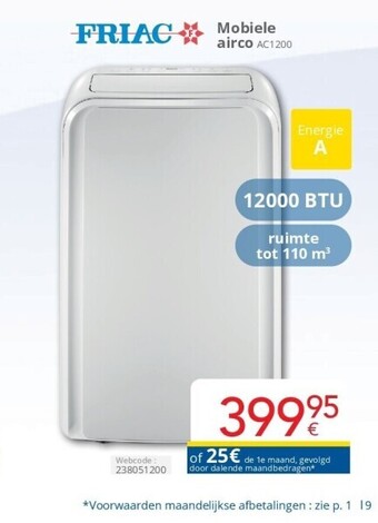Mobiele airco ac1200