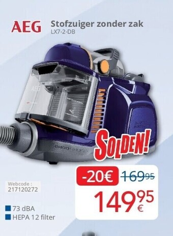 Eldi Stofzuiger zonder zak aanbieding