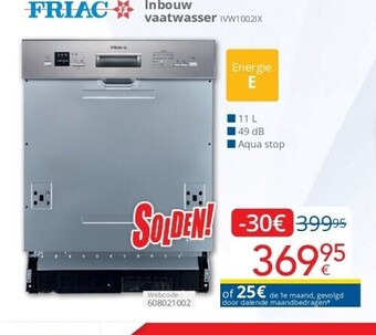 Eldi Inbouw vaatwasser ivw1002ix aanbieding