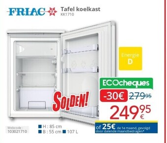 Eldi Tafel koelkast aanbieding