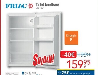 Tafel koelkast