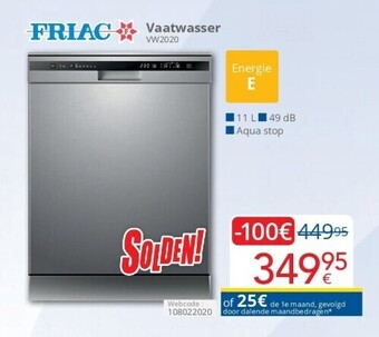Eldi Vaatwasser aanbieding