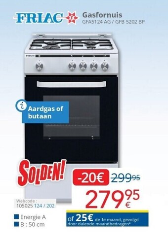 Eldi Gasfornuis aanbieding