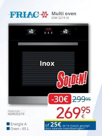 Eldi Multi oven aanbieding