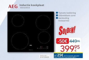 Eldi Inductie kookplaat aanbieding