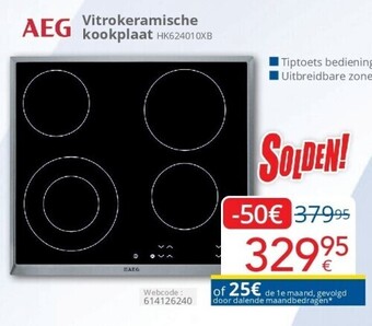 Eldi Vitrokeramische kookplaat aanbieding