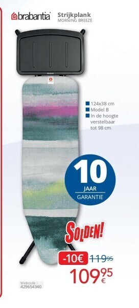 Eldi Strijkplank aanbieding