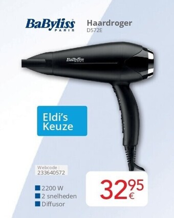 Eldi Haardroger aanbieding