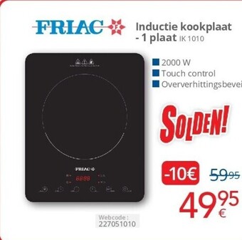 Eldi Inductie kookplaat - 1 plaat aanbieding
