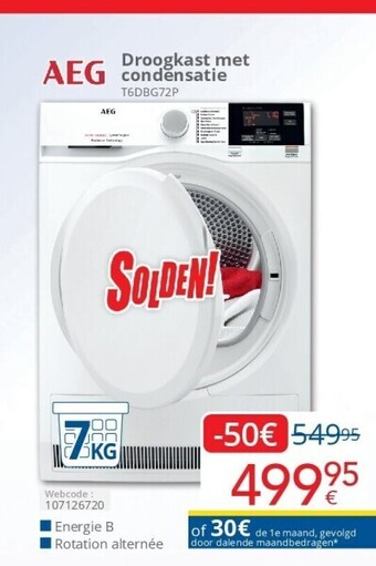 Eldi Droogkast met condensatie aanbieding