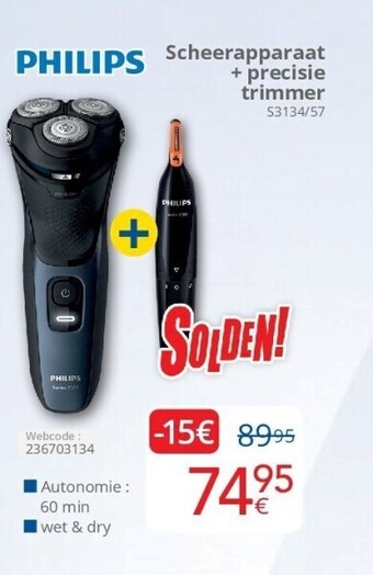 Eldi Scheerapparaat + precisie trimmer aanbieding