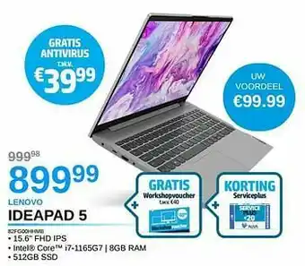AUVA Lenovo ideapad 5 82fg00hhmb aanbieding