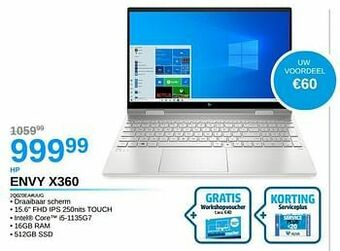 AUVA Hp envy x360 2q0z0ea#uug aanbieding