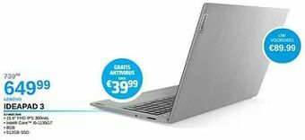 VCD Lenovo ideapad 3 82h800v3mb aanbieding