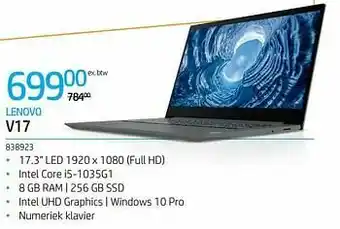 AUVA Lenovo v17 aanbieding