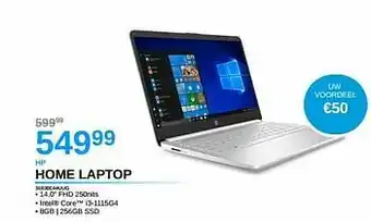 VCD Hp home laptop 36b30ea#uug aanbieding