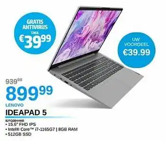 VCD Lenovo ideapad 5 82fg00hhmb aanbieding