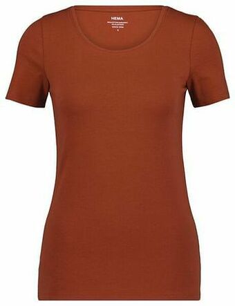 HEMA HEMA Dames T-shirt Bruin (bruin) aanbieding
