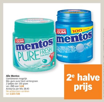Albert Heijn Alle Mentos aanbieding