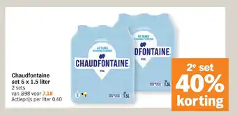 Albert Heijn Chaudfontaine set 6 x 1.5 liter aanbieding