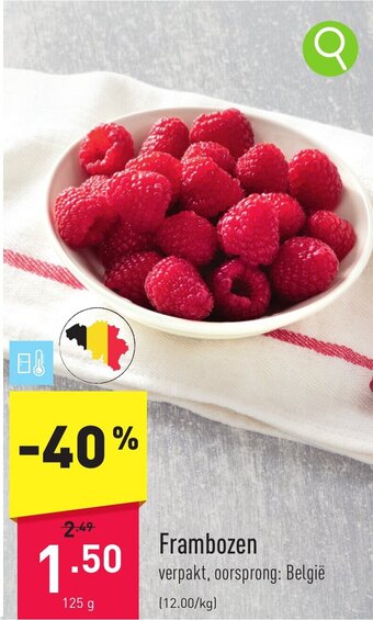 ALDI Frambozen aanbieding