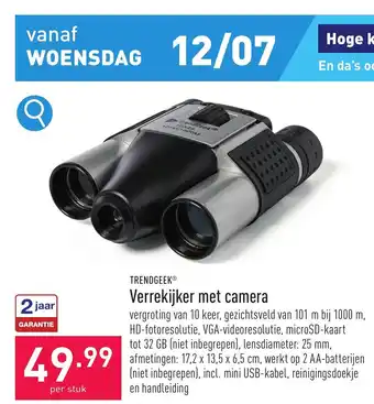 ALDI TRENDGEEK Verrekijker met camera aanbieding