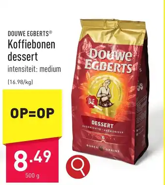 ALDI DOUWE EGBERTS Koffiebonen dessert aanbieding