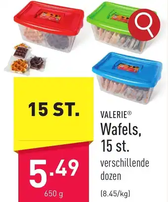 ALDI VALERIE Wafels, 15 st. aanbieding