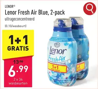 ALDI Lenor Fresh Air Blue, 2-pack aanbieding